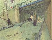 Vincent Van Gogh The Railway Bridge over Avenue Montmajour,Arles (nn04) France oil painting artist